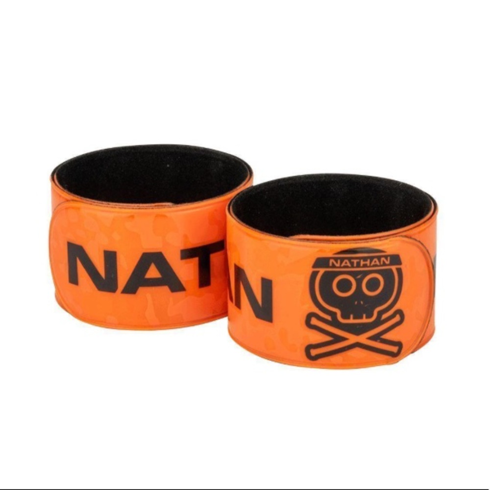 NATHAN REFLEX REFLECTIVE SNAP BANDS 2-PACK ORANGE - Picture 2 of 6
